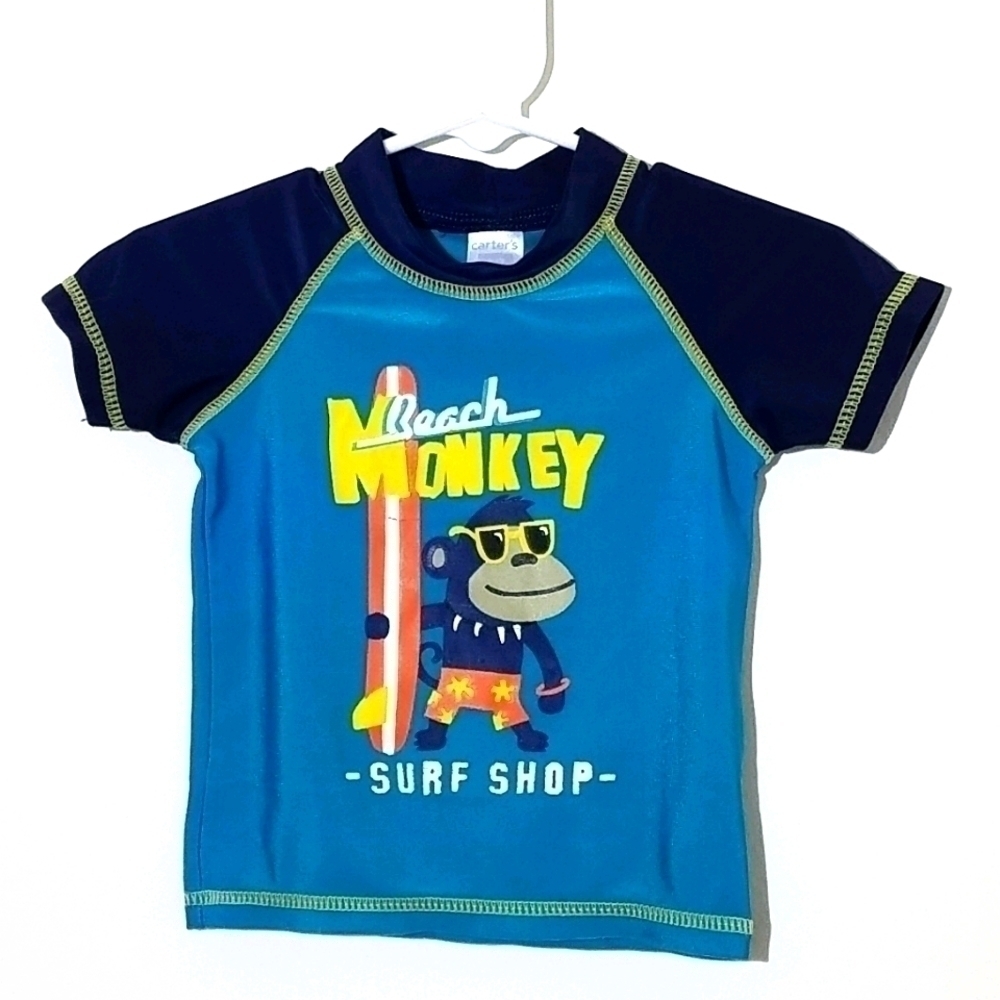 Carter's Rash Guard Swim Beach Pool Shirt 12m